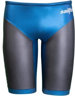 Bon marché 💯 Sailfish Current Max Swim Jammer Men, bleu/gris 👍