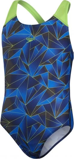 Meilleure affaire 👍 Speedo Allover Splashback Swimsuit 🎁 Girls, rose/noir ⌛