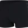 Vente flash ❤️ Speedo Boom Logo Splice Aquashorts Men, noir ⌛