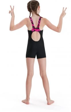 Acheter 🔔 Speedo Hyper Boom Splice Legsuit ⌛ Girls, noir ⌛ -Maillots de bain Soldes speedo hyper boom splice legsuit girls black electric pink ecstatic 3