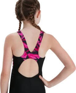 Acheter 🔔 Speedo Hyper Boom Splice Legsuit ⌛ Girls, noir ⌛ -Maillots de bain Soldes speedo hyper boom splice legsuit girls black electric pink ecstatic 5