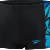 Grosses soldes 👍 Speedo Hyperboom Logo Aquashorts Boys, noir/bleu 🔔 -Maillots de bain Soldes speedo hyperboom logo aquashorts boys hyper true navy blue flame pool 1