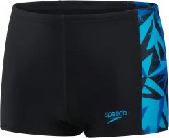 Grosses soldes 👍 Speedo Hyperboom Logo Aquashorts Boys, noir/bleu 🔔