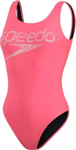 Sortie ❤️ Speedo Logo Deep U-Back ✔️ Swimsuit 🎉 Women, rose ⭐