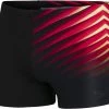 Sortie 👍 Speedo Placement Aquashorts Men, noir/bleu 🎁 -Maillots de bain Soldes speedo placement aquashorts men black dragonfire orange 1