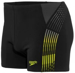 Promo 🤩 Speedo Placement Panel Aquashorts Men, noir/gris ✨ -Maillots de bain Soldes speedo placement panel aquashorts men black lime punch oxid grey 4