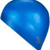Sortie ❤️ Speedo Plain Moulded Bonnet de bain en silicone, bleu ⭐ -Maillots de bain Soldes speedo plain moulded silicone cap unisex neon blue 1 2