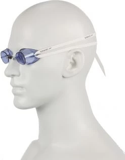 Meilleur prix ✨ Speedo Swedish Lunettes de protection, blanc/bleu 👍 -Maillots de bain Soldes speedo swedish goggles unisex white blue 3