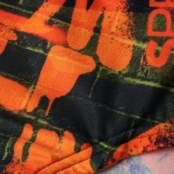 Bon marché ⭐ Speedo Wallspray Club Training Allover 17cm Briefs Men, orange/vert ⌛ -Maillots de bain Soldes speedo wallspray club training allover 17cm briefs men salso atom lime olive black 3