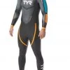 Budget ⭐ TYR Catergory 2 Wetsuit Men, noir 🎉 -Maillots de bain Soldes tyr catergory 2 wetsuit men black blue orange 1