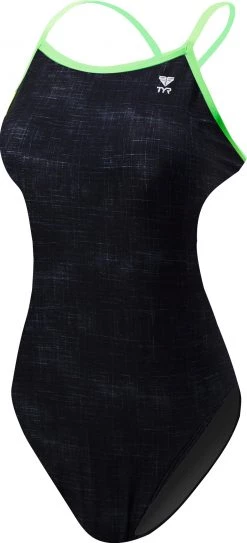 Grosses soldes 🔔 TYR Sandblasted Maillot de bain 1 pièce Femme, noir 👏