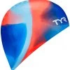 Grosses soldes ⭐ TYR Tie Dye Bonnet de bain en silicone Enfant, bleu/orange ⭐ -Maillots de bain Soldes tyr tie dye silicone swim cap juniors blue orange 1