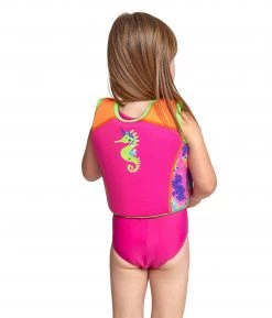 Sortie 😉 Zoggs Sea Unicorn Gilet de natation Fille, rose/orange ❤️ -Maillots de bain Soldes zoggs sea unicorn swim jacket babies pink 4