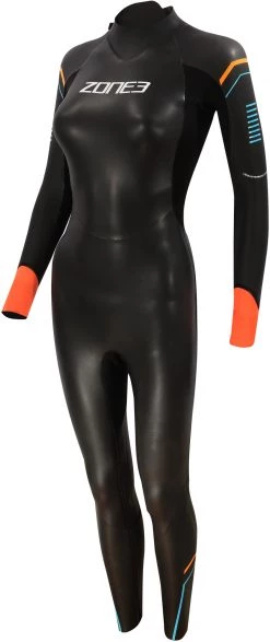 Grosses soldes 💯 Zone3 Aspect Breaststroke Wetsuit 💯 Women, noir ❤️