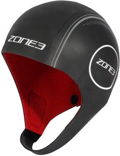 Nouveau 🤩 Zone3 Heat-Tech Neoprene Swim Cap S, noir 🎉