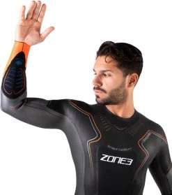 Vente flash 🔔 Zone3 Vanquish Combinaison Homme, noir ✨ -Maillots de bain Soldes zone3 vanquish wetsuit men black gun metal red 6