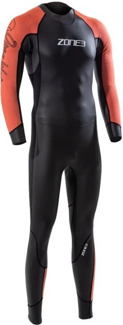 Budget 😍 Zone3 Venture Wetsuit Kids, noir/orange ⭐